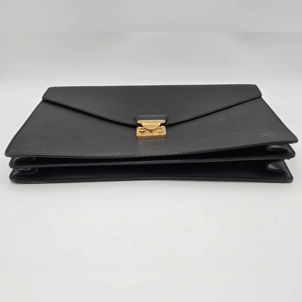 Louis Vuitton Serviette Ambassadeur Briefcase in Black Epi Leather SR1011